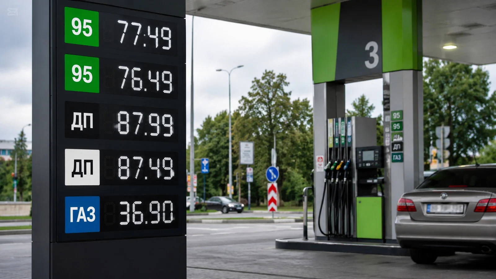 Ціни на пальне А95, ДП та ГАЗ на АЗС в Україні