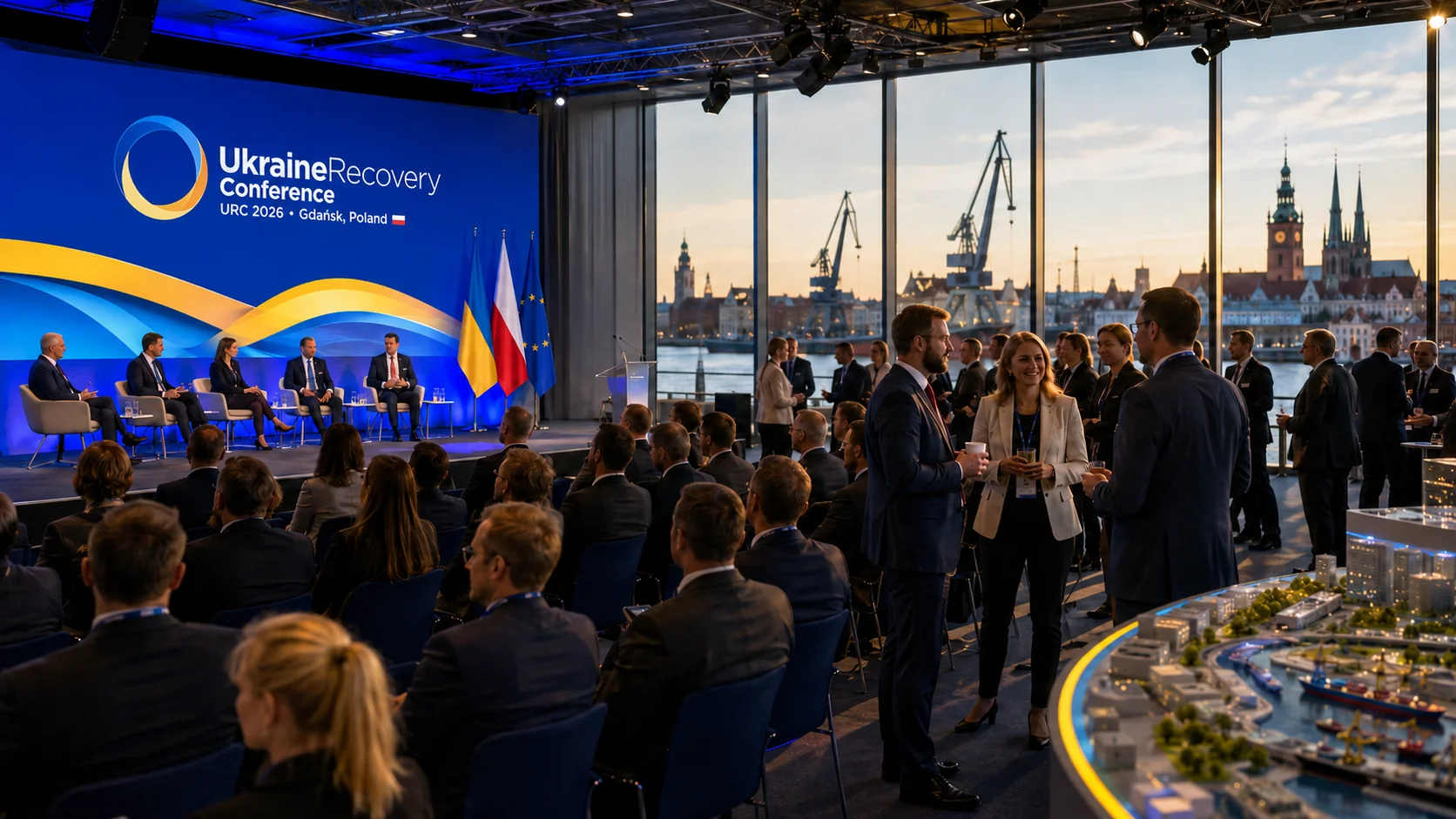 Учасники Ukraine Recovery Conference URC 2025 обговорюють проєкти у Гданську