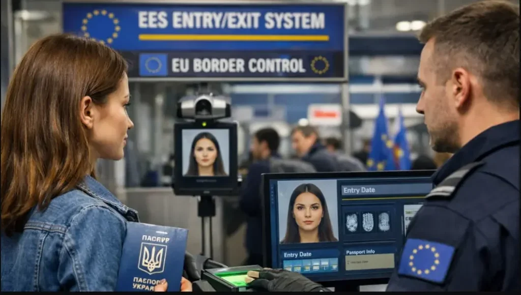 Биометрический контроль гражданки Украины в системе EES на границе ЕС