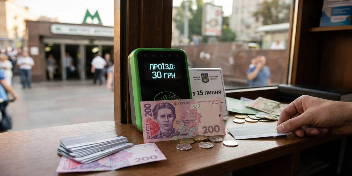 Термінал оплати проїзду 30 грн у київському метрополітені за новими тарифами