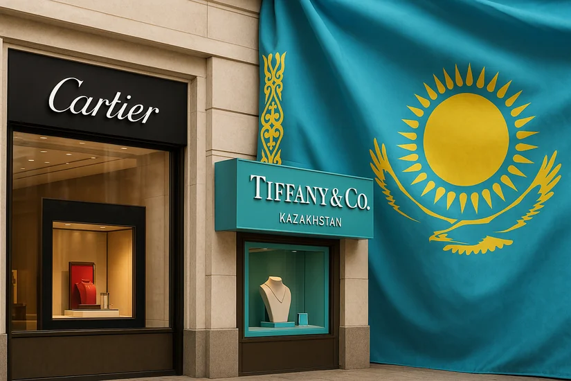 Магазини Cartier і Tiffany & Co. Казахстан під прапором країни
