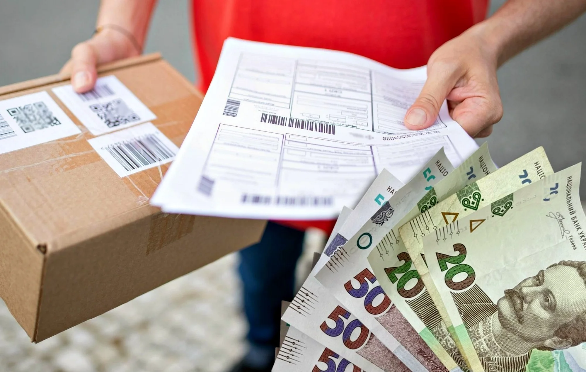 Міжнародна посилка з митними документами та гривнями при скасуванні пільги